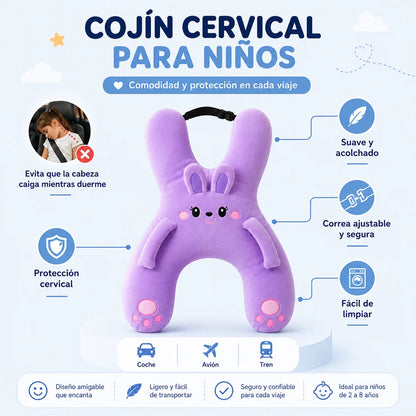 Cojín Cervical de Viaje para Niños